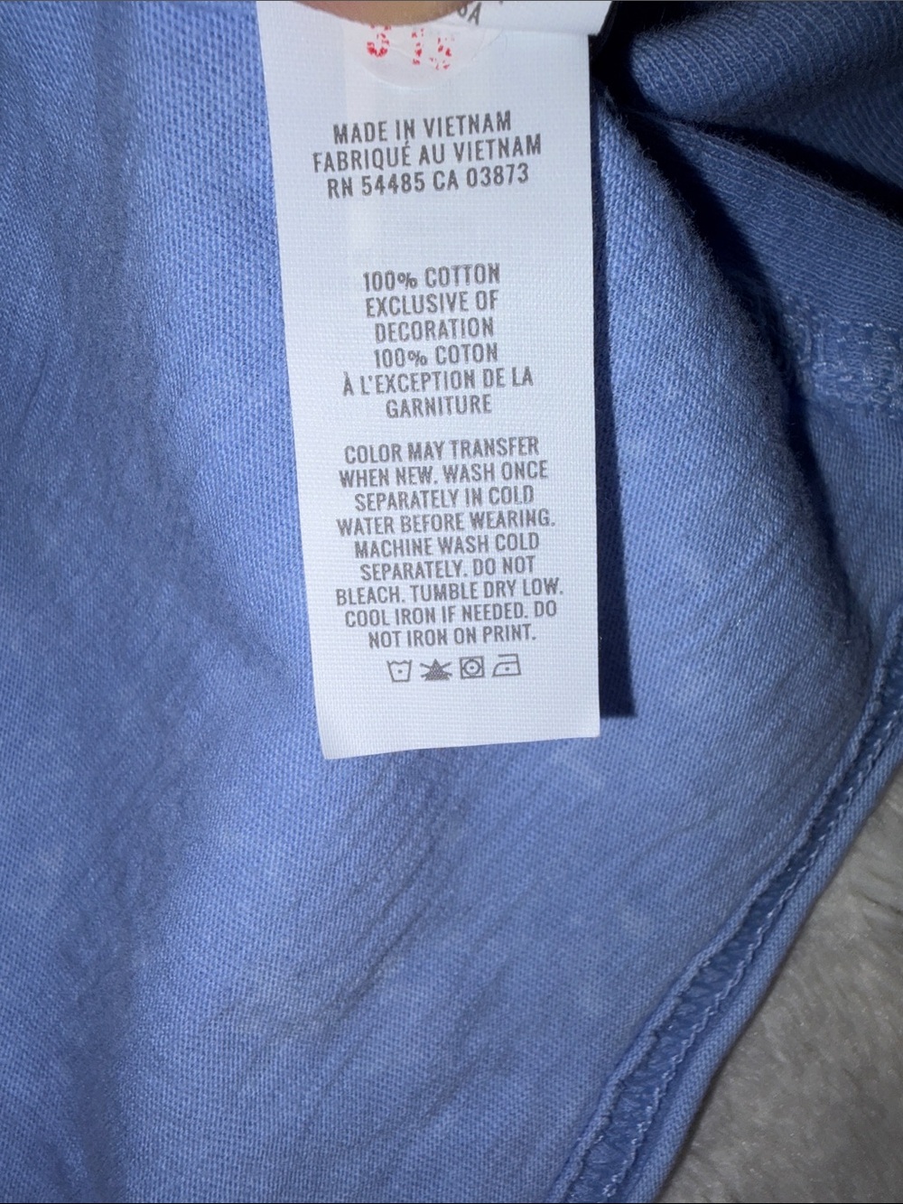 Aerie Light Blue Oversized Seriously lived in Long-Sleeve Crewneck Shirt Sz S - Picture 5 of 5